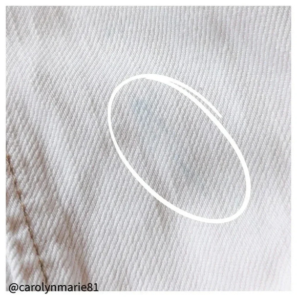 PENCEY OffWhite Denim Stud Embellished Moto Jacket Size M 100% Cotton Asymmetric - Picture 12 of 12